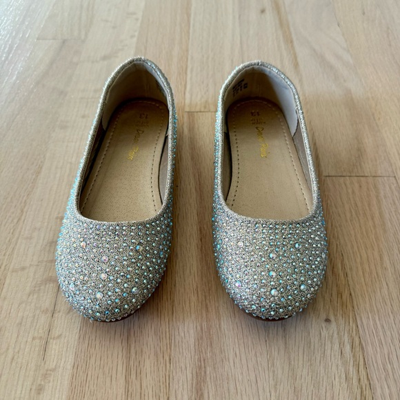 Dream Pairs Girls Glitter Slip On Ballerina Flats, Size 13 - Picture 12 of 16
